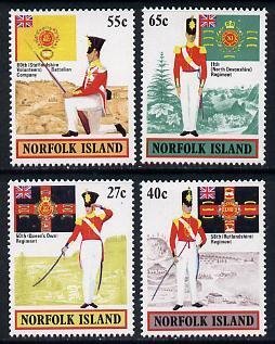 NORFOLK ISLAND - 1982 - Military Uniforms - Perf 4v Set - Mint Never Hinged