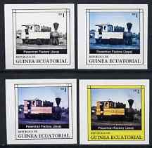 Equatorial Guinea 1977 Locomotives EK1 (Java Factory loco...