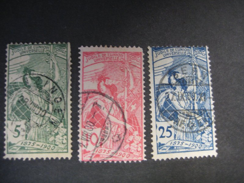 Switzerland #98-100 Used - WDWPhilatelic (8/25) 3