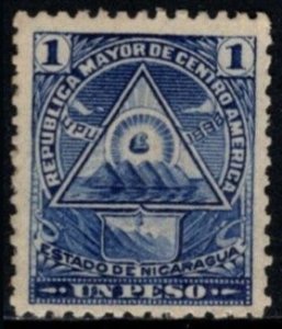 1898 Nicaragua Scott #- 109K 1 Peso Coat of Arms No Watermark Unused