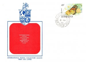 Barbados, Worldwide First Day Cover, Butterflies