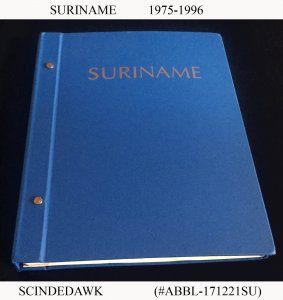 COLLECTION OF SURINAME STAMPS from 1975 to 1996 IN AN ALBUM - ALL MINT NH