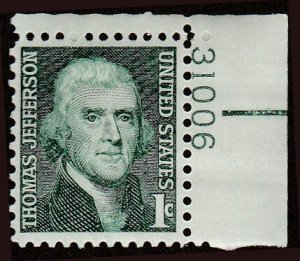 # 1278 MINT NEVER HINGED ( MNH ) THOMAS JEFFERSON