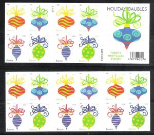 Mint Dsbk Holiday Baubles 2011 Forever Stamp