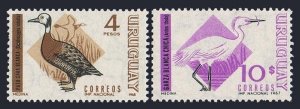 Uruguay 754,756,MNH.Michel 1116-1117. Birds 1968.Tree duck,Snowy egret.