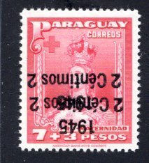 Paraguay #425, Error – Inverted Double Overprint,   MNH ...  4910310