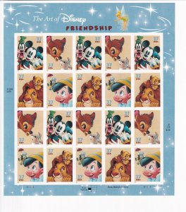 U.S.: Sc #3865-68, Disney Friendship, 37c, Sheet of 20, MNH (3865)