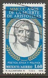 MEXICO C579, Anniv. of the death of Aristotle. USED SINGLE.  F-VF. (806)