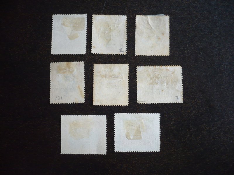 Stamps - North Borneo - Scott# 106-111,113,123 - Used Part Set of 8 Stamps