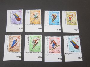 Ajman 1967 Sc 253-60 Winter Olympics CTO set FU