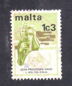 MALTA SCOTT #459 MH 1c3m 1973