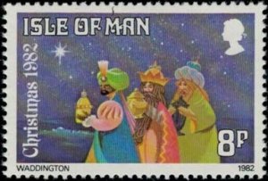 ZAYIX 1982 Great Britain  Isle of Man  #221-222 MNH - X-Mas - Three Kings- Birds