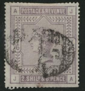 Great Britain Scott 96, 1883 Victoria 2sh6p CV$150