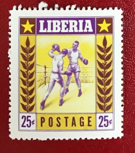 1955 Liberia Sc 349 unused Boxing CV$.40 Lot 2034