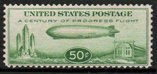 1933 C18 Zeppelin Century of Progress Issue MH Very Fine