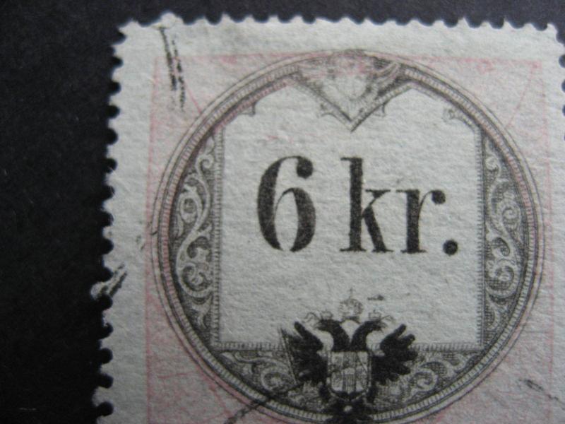 Austria ancient revenues, 3 U each has an open 6 print variety, error!