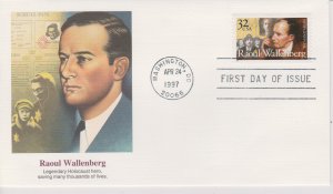 United States # 3135, Raoul Wallenberg, Fleetwood First Day Cover