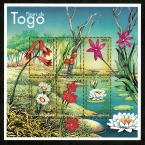 Togo 2000 - Flowers of Togo - Sheet of 6 - Scott 1926 - MNH