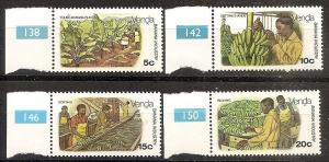 South Africa-Venda  28-31 MNH 1980 Tea Cultivation