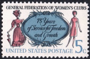 SC#1316 5¢ General Federation of Women's Clubs Issue (1966) MNH