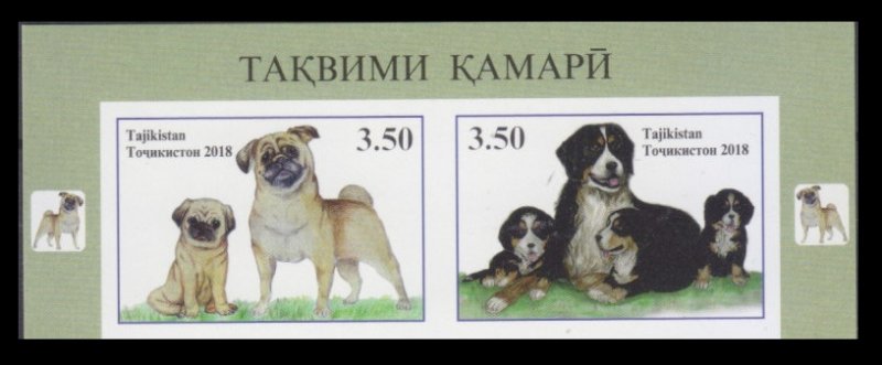 2018 Tajikistan  782b-783bPaar+Tab Dogs 20,00 €