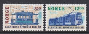 1067-68 Electric Tram Lines Centennial MNH