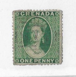 Grenada Sc #1a 1p green used thinned still fine appearance