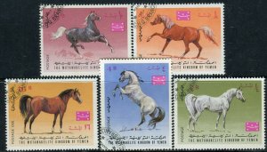 271 - Yemen 1967 - Horses - Used Set