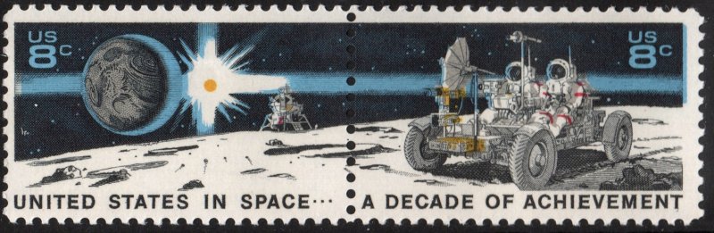SC#1434-35 8¢ Space Achievements Pair (1971) MNH