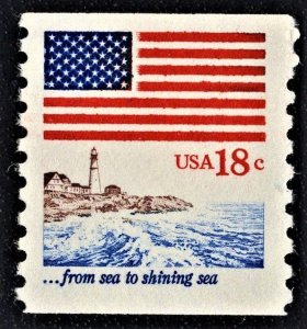 US 1891 MNH VF 18 Cent Flag, Sea Coast
