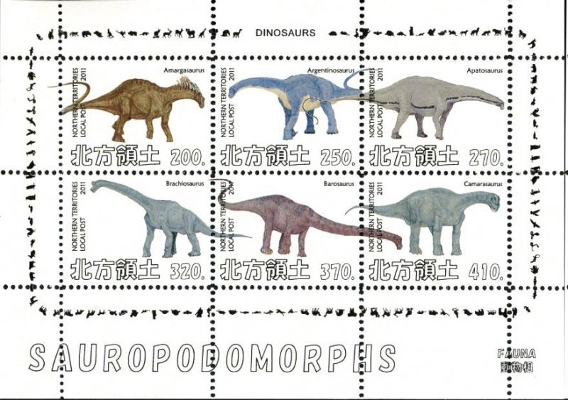 NORTHERN TERRITORIES SHEET DINOSAURS