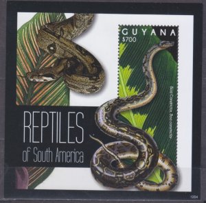 2012 Guyana 8294/B849 Reptiles 7,50 €