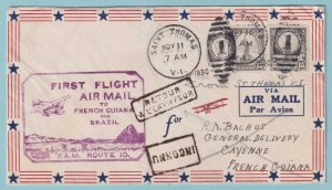 UNITED STATES FIRST FLIGHT ST THOMAS VI TO BRAZIL - FAM 10 NOV 11 1930 - CV 223