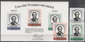 Liberia #385-6, C122, 386a  MNH CV $4.20 (A17816L)