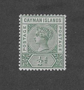 Cayman Islands Sc #1  1/2p green NH VF