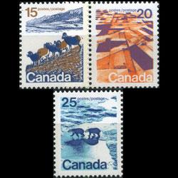 CANADA 1976 - Scott# 595-7 Views 55-25c NH