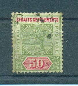 Straits Settlements sc# 87 (2) used cat value $3.00