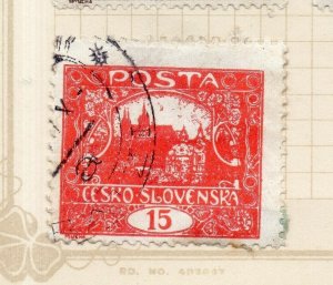 Czechoslovakia 1919-20 Early Issue Fine Used 15h. NW-184309