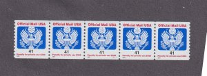 PNC5 41c Official WA S111 US #O162 MNH F-VF