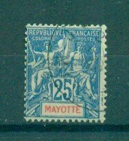 Mayotte  sc# 11 used cat value $13.50