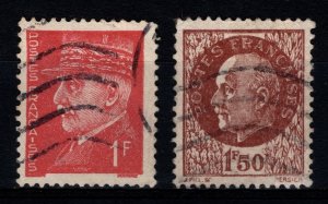 France 1941-42 Marshal Petain Definitives, Part Set [Used]