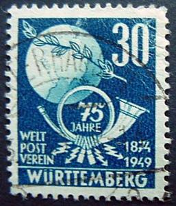 Germany, Wurttemberg, Scott 8N41, Used