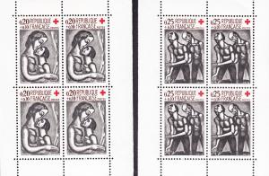 France Red Cross Panes 1961 Stamp Day VF/NH