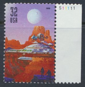 USA  SC#  3238 Used from envelope no gum no cancel  Space discovery  1998  se...