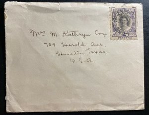 1929 Nukualofa Tonga Toga Cover To Houston TX USA 