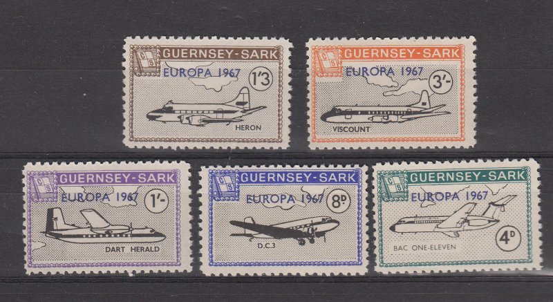 Sark Guernsey 1967 Europa set 5 Unmounted mint