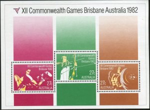 Australia 1982 SG863 Commonwealth Games MS MNH