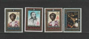 GRENADA #320-323  1969  HUMAN RIGHTS      MINT  VF NH  O.G