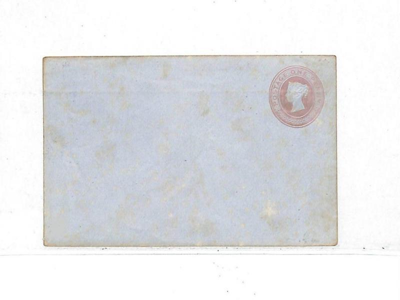 EE272 GB QV One Penny Postal Stationery {samwells-covers} 