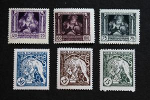 Stamp Czechoslovakia SC# B124-B129 MNH Semi-Postals 1919